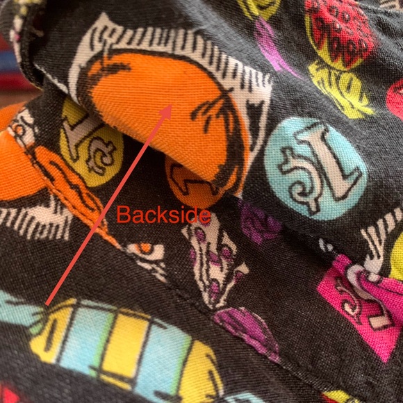 Vintage 80s Penny Candy Fun Novelty Kitschy Print Button Up Blouse Top - Picture 14 of 14